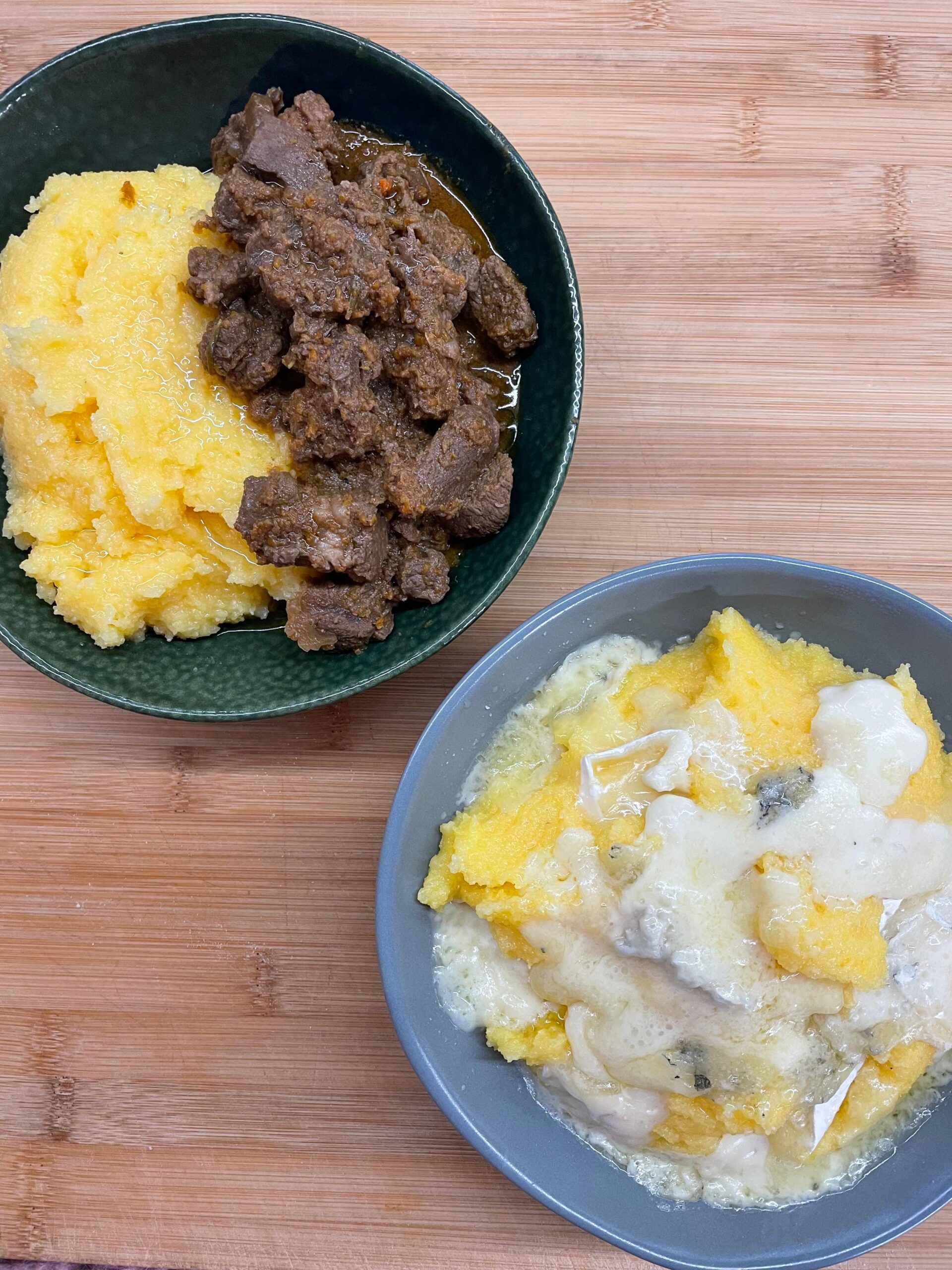 POLENTA E CINGHIALE E POLENTA CONCIA